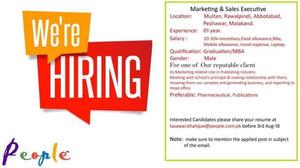 Marketing & Sales&nbsp;Executive