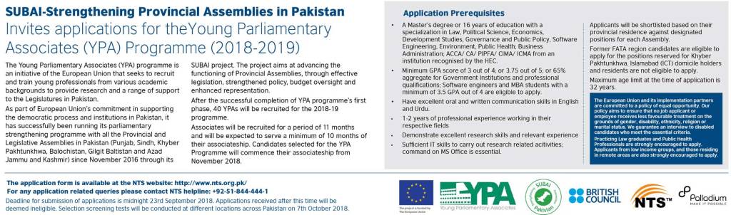 Young Parliamentary Associate&nbsp;(Jobs)